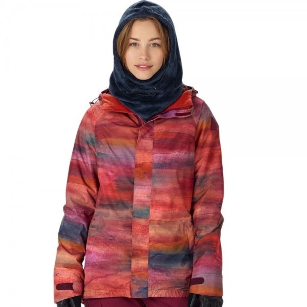 Burton Orange & Purple Rubix Gor-Tex Insulated Snowboard Coat
